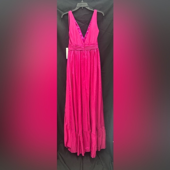 MAC DUGGAL 67835 NWT Taffeta High Low Ruffle Gown - Picture 5 of 6